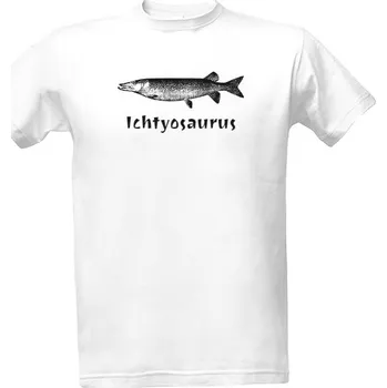 Tričko s potiskem Tričko, ryba. Ichtyosaurus pánské