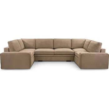 Sedací souprava Rohová sedačka CANADA U světle hnědá