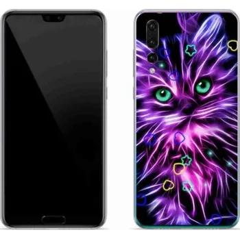 Pouzdro na mobilní telefon Gelový kryt mmCase na mobil Huawei P20 Pro - abstraktní kočka
