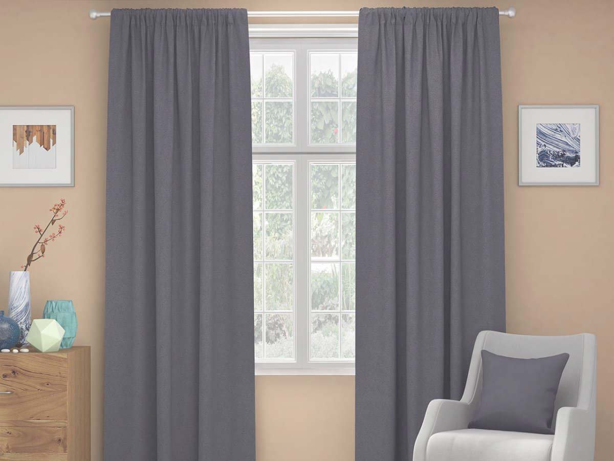 XPOSE® Zatemňovací závěs ZEUS - šedý 140x180 cm, + Prodloužená možnost vrácení zboží do 50 dnů