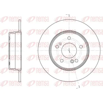 Brzdový kotouč Brzdový kotouč REMSA 6467.00