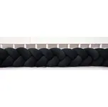 WeLove Mantinel do postýlky cop Velur Tre - černý Délka mantinelu: 200 cm