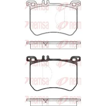 Brzdová destička Sada brzdových destiček, kotoučová brzda REMSA 1533.00