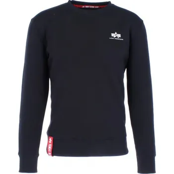 Pánská mikina Alpha Industries Basic Sweater Small Logo (black) mikina XL