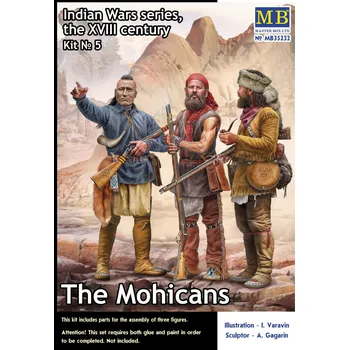 Plastikový model 1/35 The Mohicans, Indian Wars Series (3 fig.)