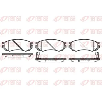 Brzdová destička Sada brzdových destiček, kotoučová brzda REMSA 0395.02