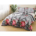 XPOSE® Bavlněné Renforcé povlečení PARIS - růžové 140x200 cm, 70x90 cm, Bavlna RENFORCÉ + Prodloužená možnost vrácení zboží do 50 dnů