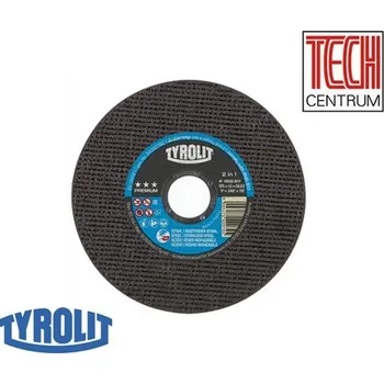 Brusný kotouč TYROLIT Kotouč řezací flex T41 115x1x22,2 OCEL 2v1 A60QB80 34332791 PREMIUM
