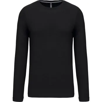 Pánské tričko Pánské triko s dlouhým rukávem Kariban Barva: Černá, Velikost: 4XL