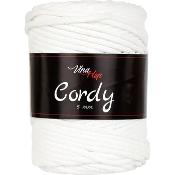 Vlna-hep Cordy šňůry 5mm - 8171 smetanová