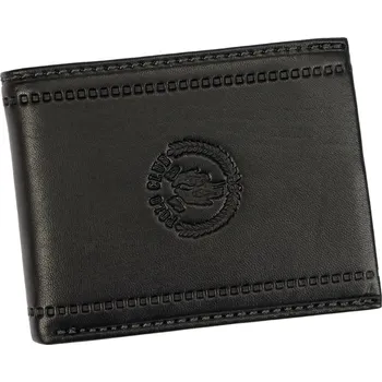 Peněženka Pánská kožená peněženka Harvey Miller Polo Club 1725 292 černá