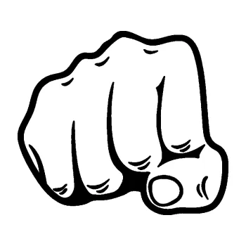 Samolepící dekorace SAMOLEPKA Pěst 003 levá (01 - černá) NA AUTO, NÁLEPKA, FÓLIE, POLEP, TUNING, VLASTNÍ TEXT, TISK, AUTOSAMOLEPKY.cz, POLEPY, OBRÁZEK, LOGO, SAMOLEPKY