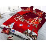 XPOSE® 3D povlečení VÁNOCE 140x200 cm, 70x90 cm, 3D + Prodloužená možnost vrácení zboží do 50 dnů
