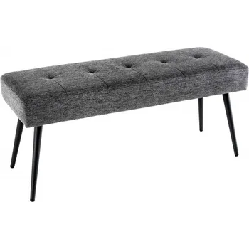 Křeslo Lavice BOUTIQUE 100 CM šedá strukturovaná látka