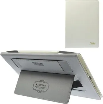 Pouzdro na tablet Kusi PU kožené pouzdro se stojánkem na iPad Air 2 - bílé