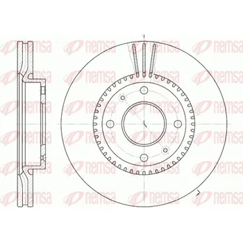Brzdový kotouč Brzdový kotouč REMSA 6668.10