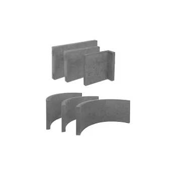 Krbová obestavba Akumulační obestavbové desky (Grundofenbauplatten) Aku. deska rádius R30 - R 300/300/40 mm - 3ks v kruhu