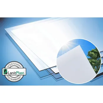Polykarbonátová deska LANIT PLAST Marlon FSX 4mm polykarbonát plný opál 2,05x1,525m PK719-460