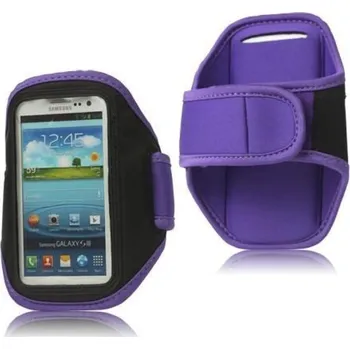 Pouzdro na mobilní telefon Fitness sportovní pouzdro na mobil (140 x 75 mm) - fialové