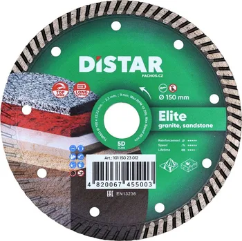 Řezný kotouč DiStar Elite - turbo řezný kotouč na žulu a mramor Průměr: 150mm