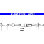 Tažné lanko, ovládání spojky ATE 24.3728-0130.2