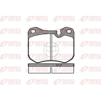 Brzdová destička Sada brzdových destiček, kotoučová brzda REMSA 0131.00