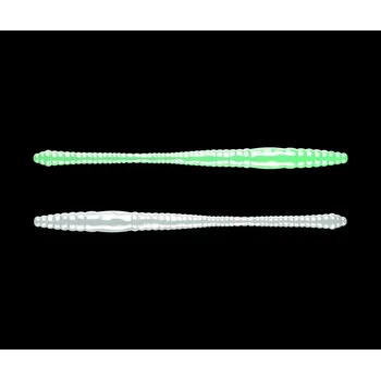 Umělá nástraha Libra Lures DYING WORM 70 Glow UV Green 000 (Cheese)