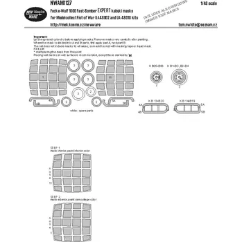 Plastikový model 1/48 Mask FW 1000 Fast-Bomber EXPERT (MODELC.)