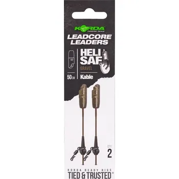 Korda návazec Kable Leadcore Leader Heli Safe 50cm Barva: Štěrk