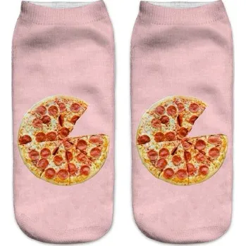 Dámské ponožky Vtipné a veselé ponožky s motivem jídla - pár, 35-41 - Zelená,35-41