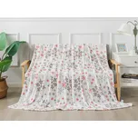 XPOSE® Mikroplyšová deka SNOWFALL 200x220 cm, Mikroplyš + Prodloužená možnost vrácení zboží do 50 dnů
