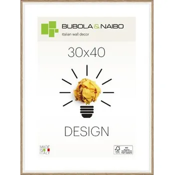 Rám na obraz Rámeček dřevěný 30x40cm, dub bílý