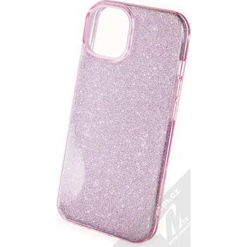 Pouzdro na mobilní telefon 1Mcz Shining TPU třpytivý ochranný kryt pro Apple iPhone 14 růžová (pink)