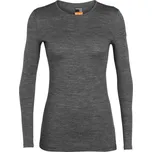 dámské merino triko dlouhý rukáv ICEBREAKER Wmns 200 Oasis LS Crewe, Gritstone Heather velikost: M