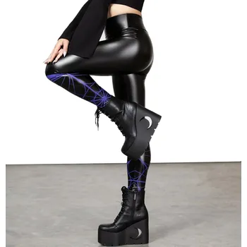 Dámské kalhoty kalhoty dámské (legíny) KILLSTAR - Wednesday - Stay Kooky - XL