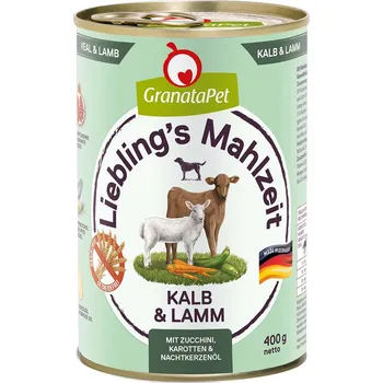 Krmivo pro psa GranataPet Liebling's Mahlzeit telecí a jehněčí 6 × 400 g