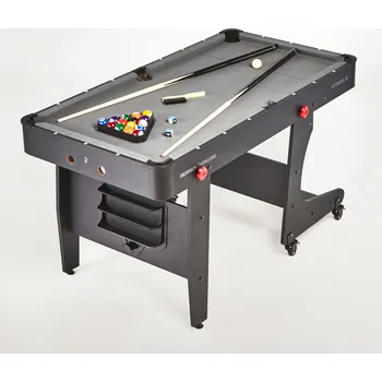 Kulečníkový stůl PONGORI Skládací stůl na kulečník BT 500 US s šedým suknem