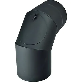 Kotel Kovo Kraus KOLENO KOUŘOVÉ 90° S ČISTÍCÍM OTVOREM- Ø145mm