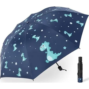 Deštník Dětský skládací deštník s dráčkem Tmavě Modrý Carla 22090507280604522s2