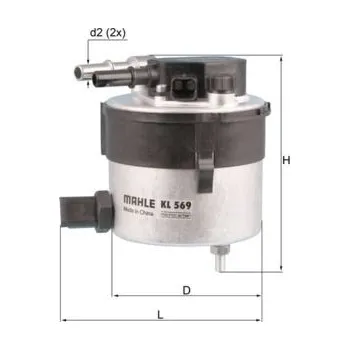 Palivový filtr Palivový filtr MAHLE KL 569