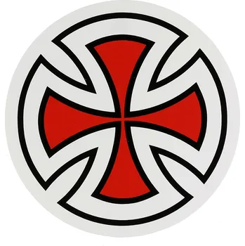 samolepka independent Samolepka cross oval sticker