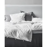 byNORD Povlečení Erika, Snow/Coal 140x200, 60x60 cm