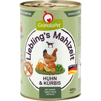 Krmivo pro psa GranataPet Liebling’s Mahlzeit kuřecí maso a dýně 6× 400 g