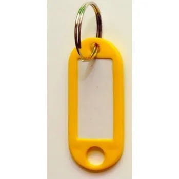 Železářství Jmenovky na klíče - 20 x 50 mm / 10ks / žlutá