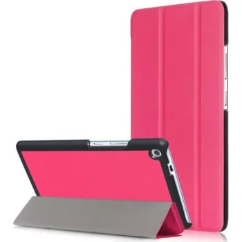 Pouzdro na tablet Trifold zapínací PU kožené pouzdro na Lenovo Tab 3 7 Plus - rose