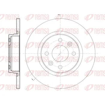 Brzdový kotouč Brzdový kotouč REMSA 6809.00
