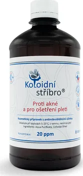 Léčba akné Koloidní stříbro s.r.o Proti akné a pro ošetření pleti 500 ml