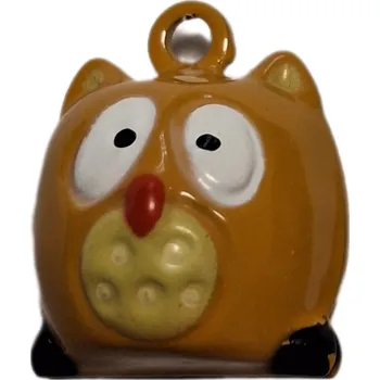 Vánoční dekorace Rolnička kovová 31 - sova