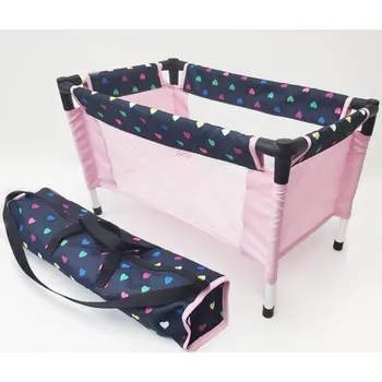 Doplněk pro panenku ToyToyToy Cestovní postýlka pro panenky Heart 8110