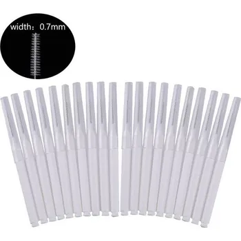 Ohebné mini štětečky na obočí | 20 kusů - 20ks Bílá